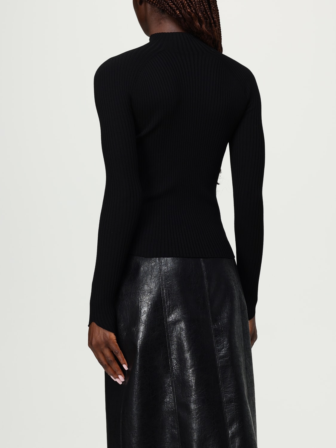 COURRÈGES JERSEY: Sudadera mujer CourrÈges, Negro - Img 3