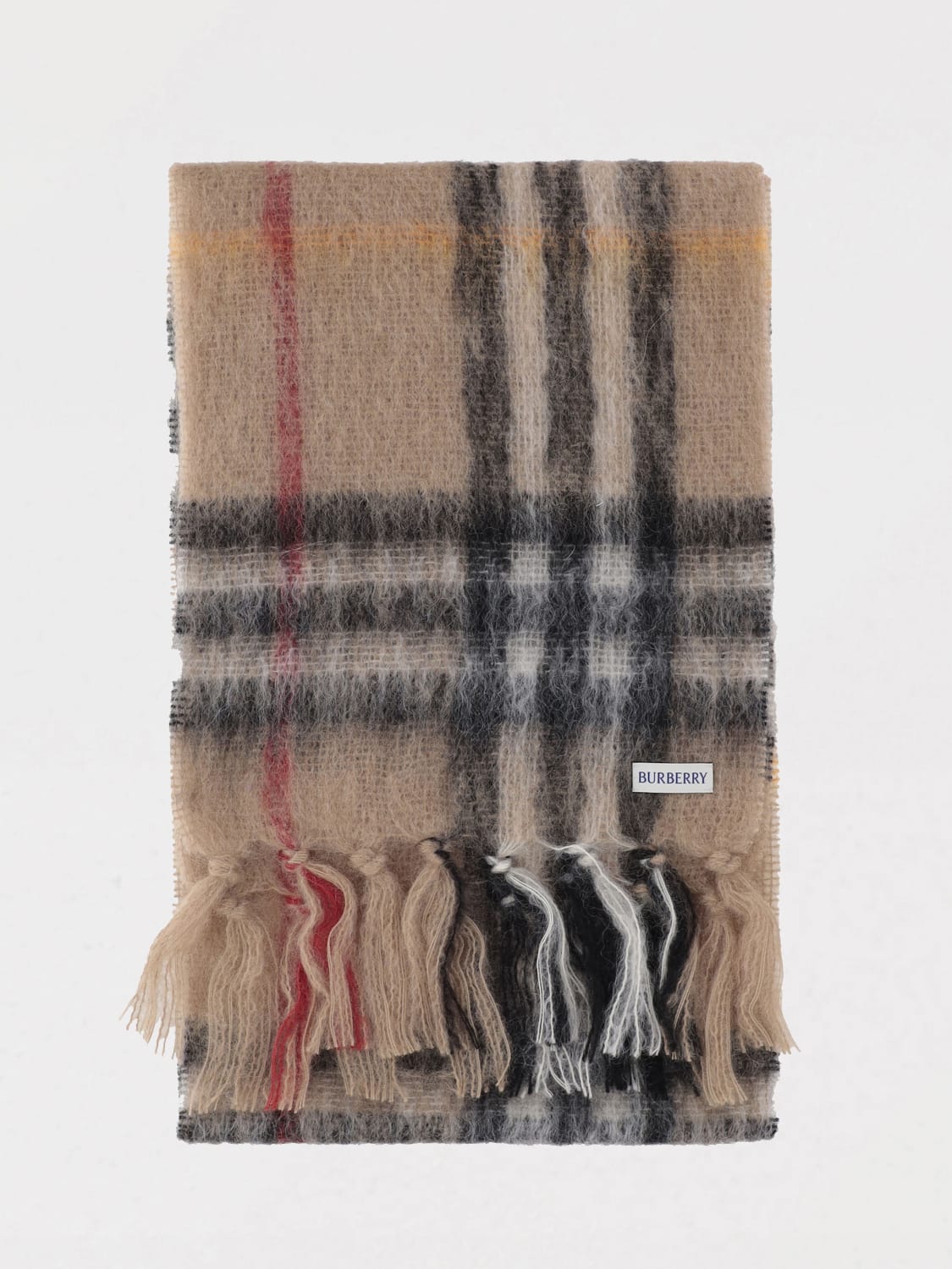 BURBERRY SCARF: Scarf men Burberry, Beige - Img 1
