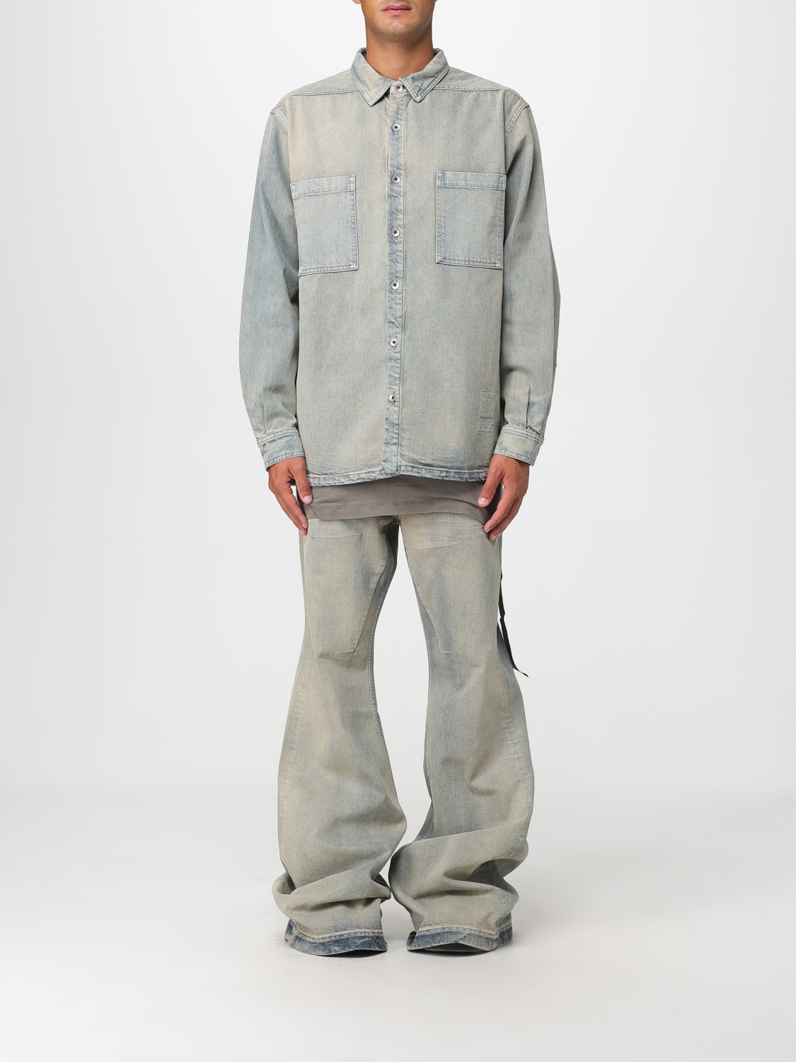 RICK OWENS DRKSHDW JACKET: Jacket men Rick Owens Drkshdw, Denim - Img 1