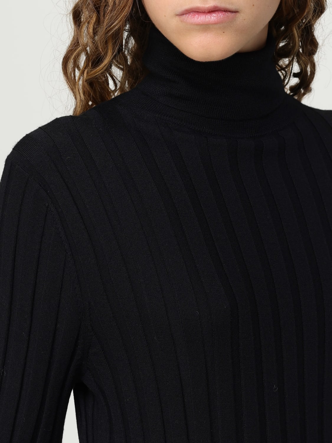 ALLUDE SWEATER: Sweater woman Allude, Black - Img 3