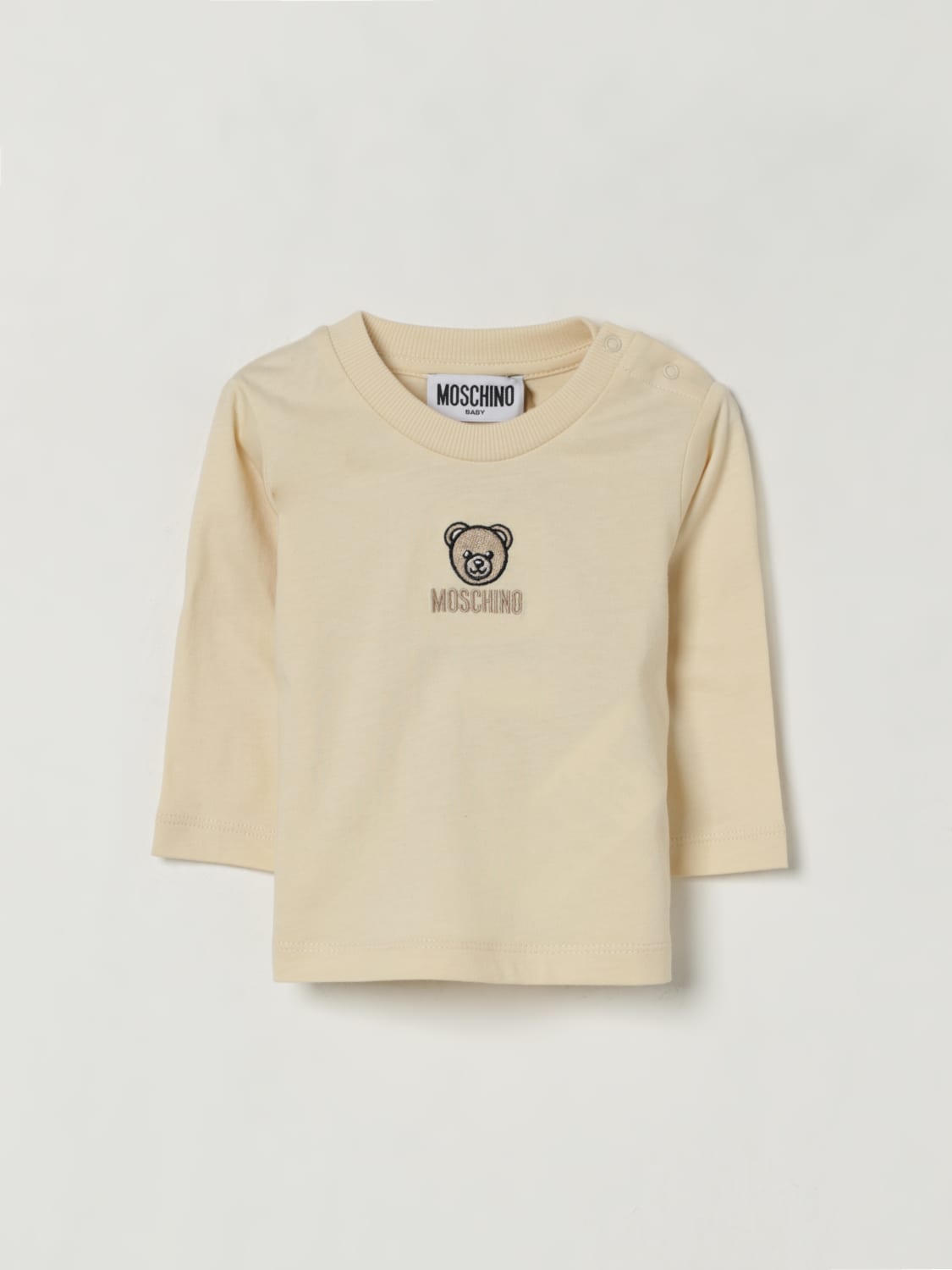 MOSCHINO CAMISETA: Camiseta niños Moschino, Beige - Img 1