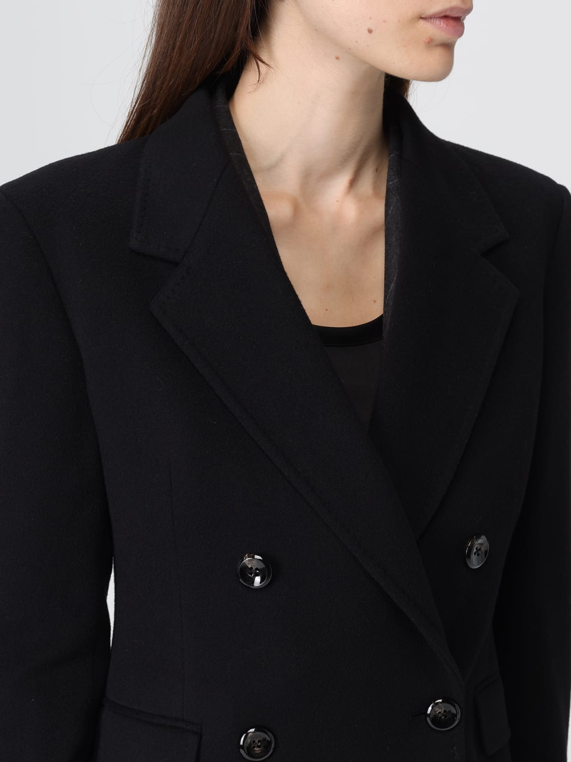 TAGLIATORE 大衣: 大衣 女士 Tagliatore, 黑色 - Img 5