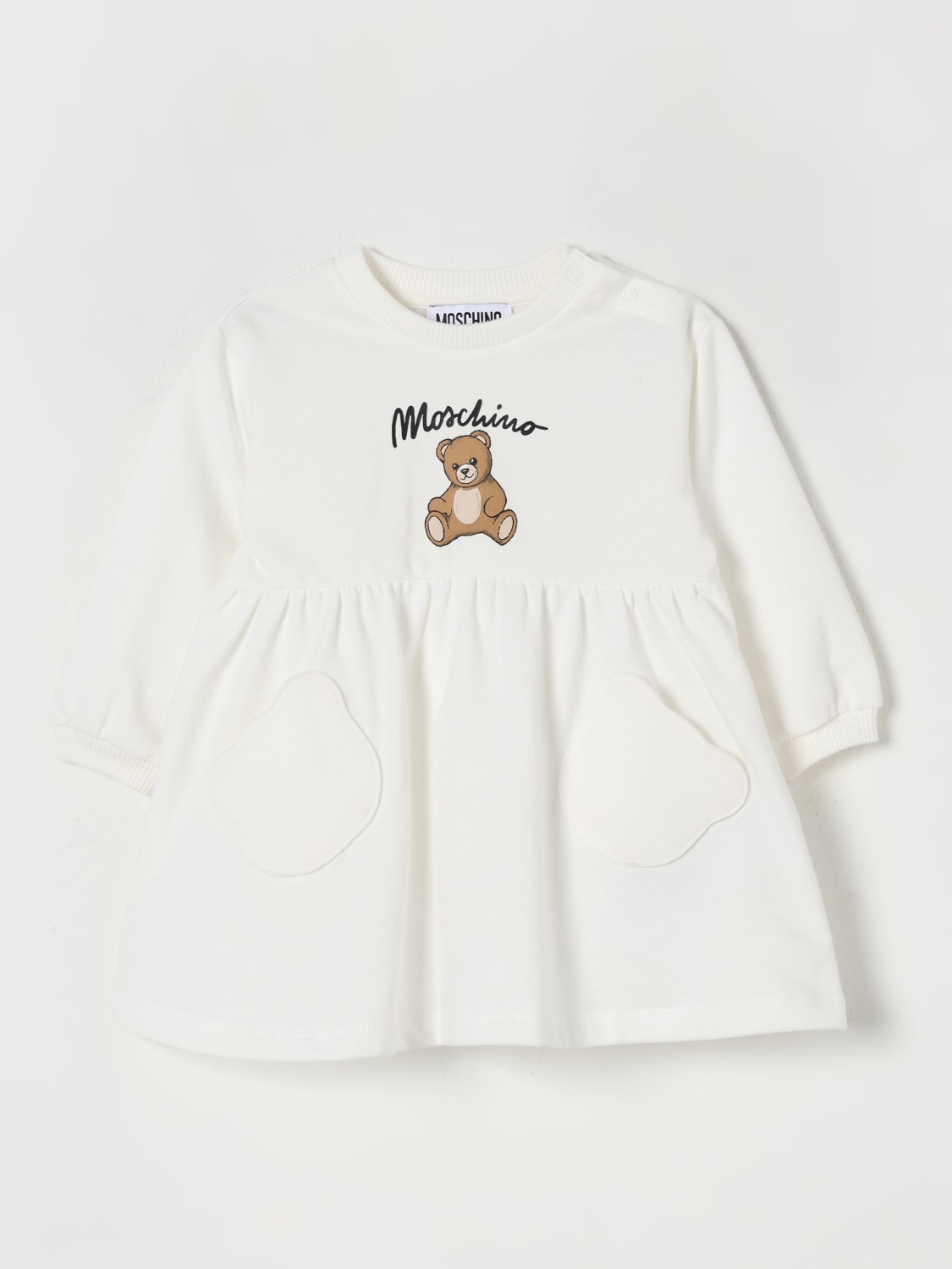 MOSCHINO ROMPER: Romper kids Moschino, White - Img 1