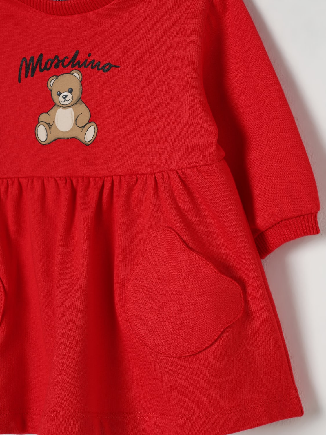 MOSCHINO ROMPER: Romper kids Moschino, Red - Img 3