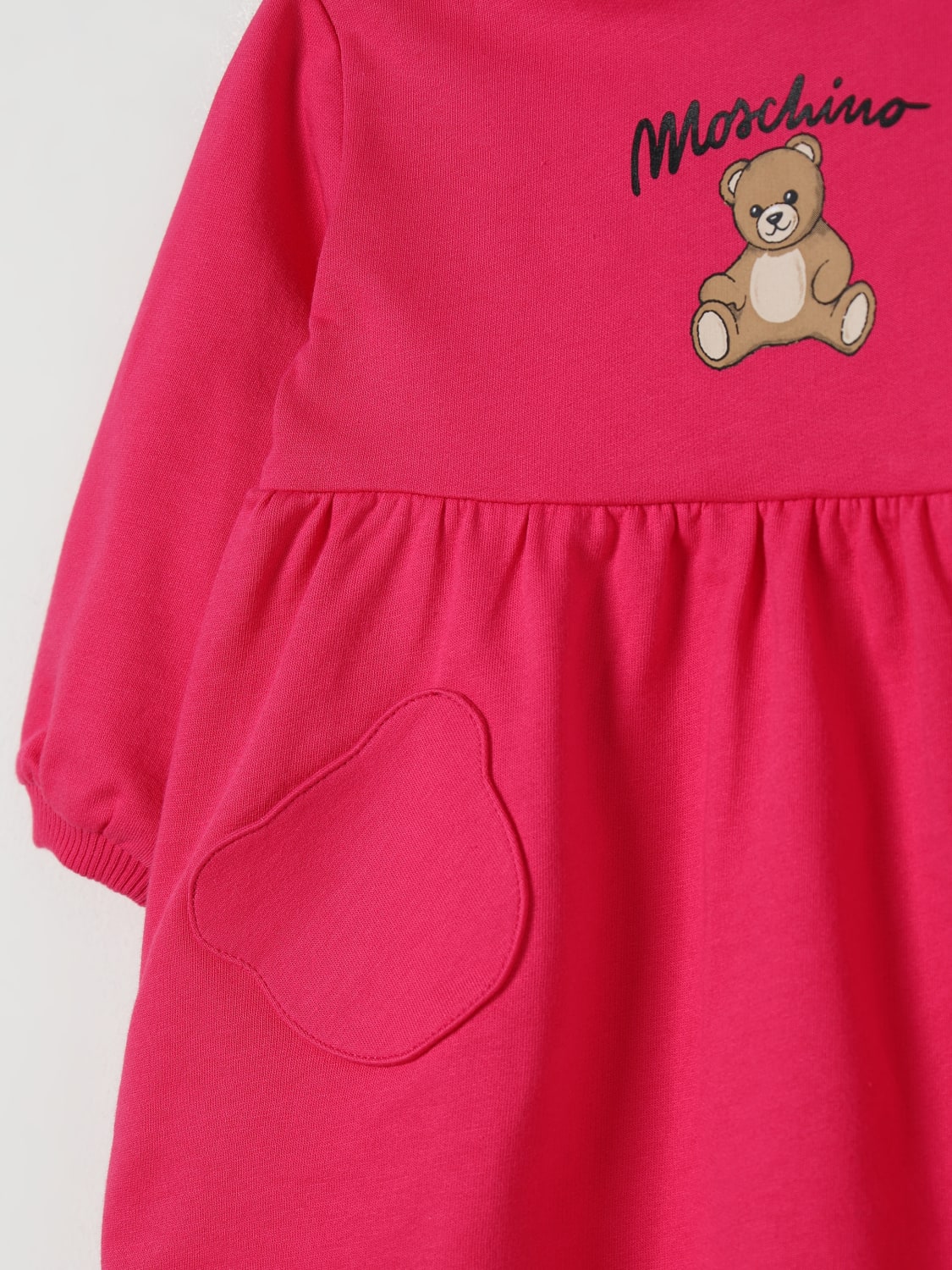 MOSCHINO ROMPER: Romper kids Moschino, Raspberry - Img 3