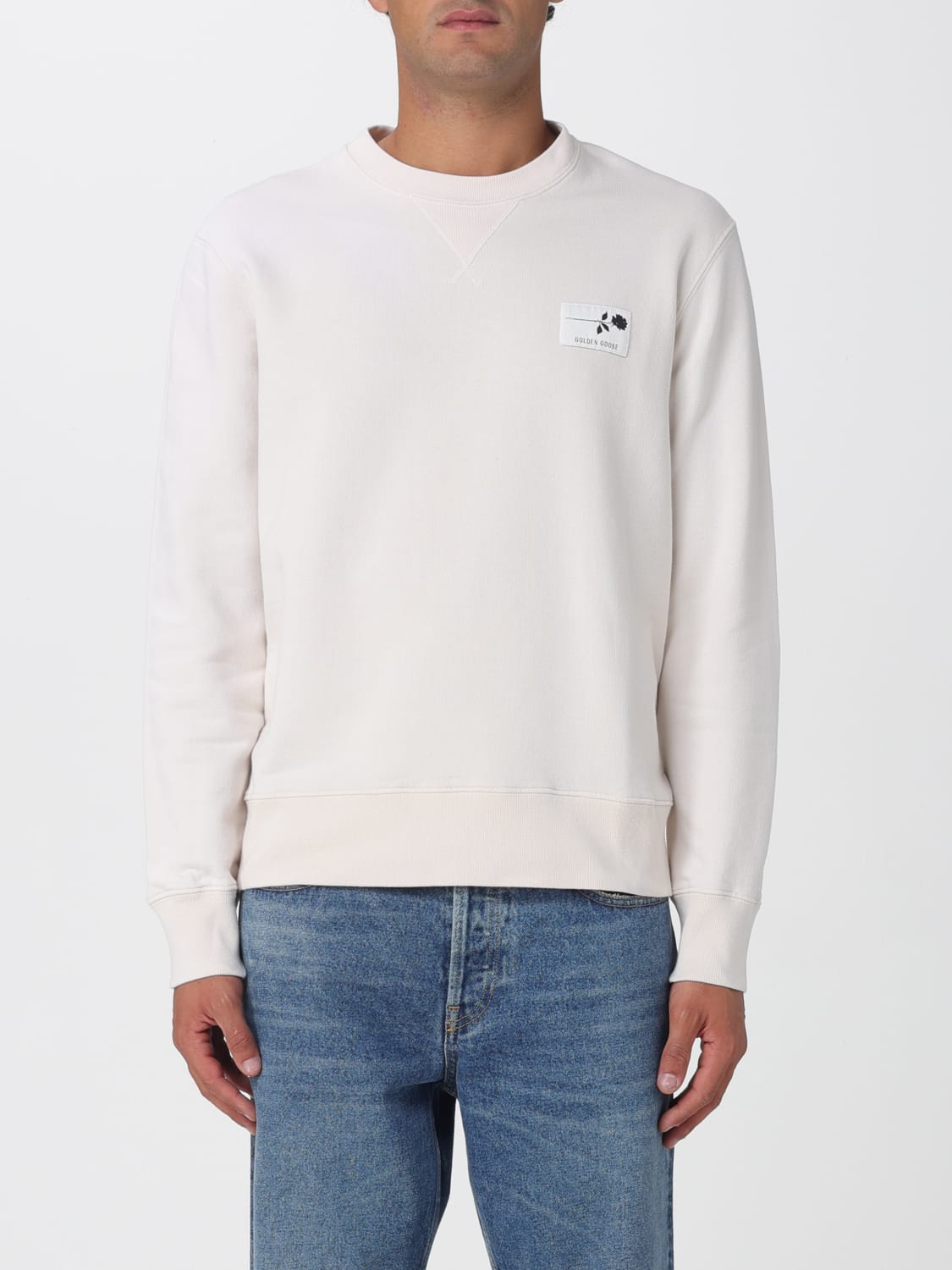 GOLDEN GOOSE SWEATSHIRT: Sweater men Golden Goose, White - Img 1