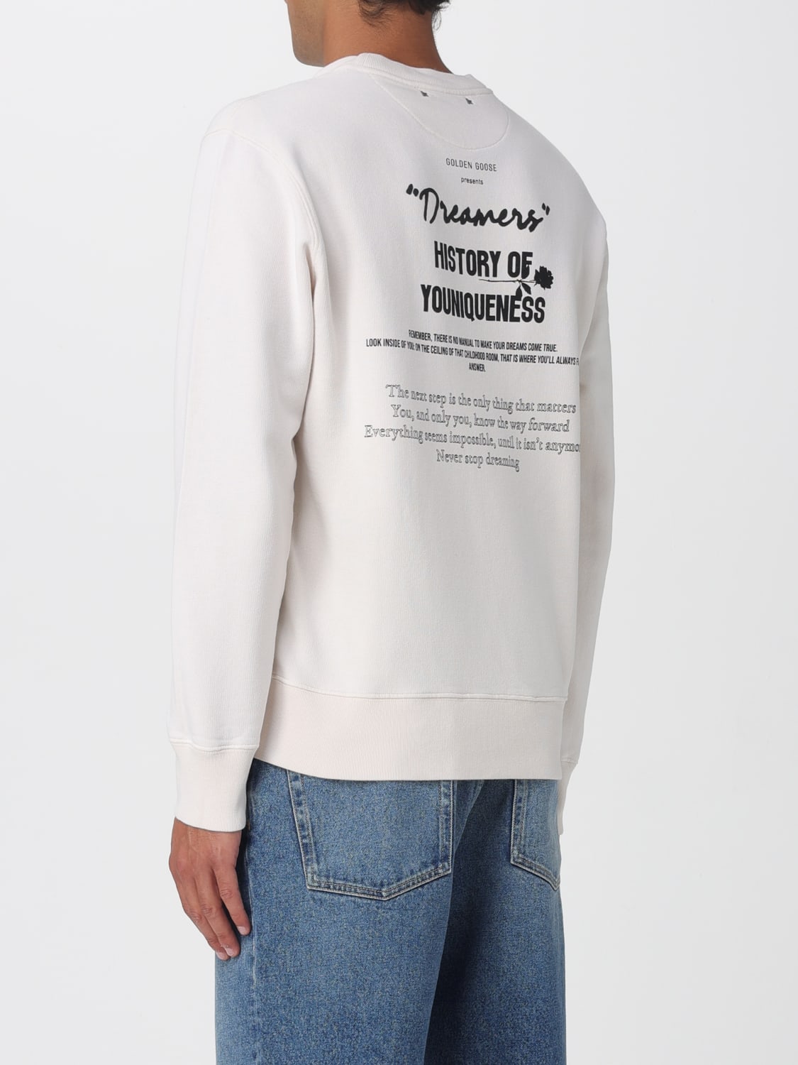 GOLDEN GOOSE SWEATSHIRT: Sweater men Golden Goose, White - Img 3