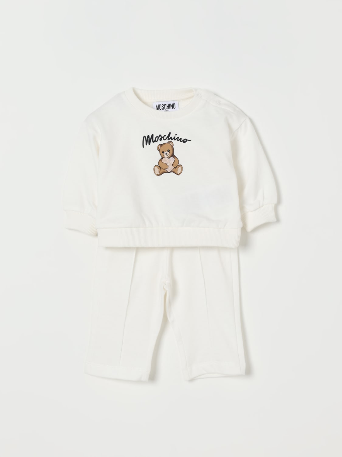 MOSCHINO MONO: Mono niños Moschino, Blanco - Img 1