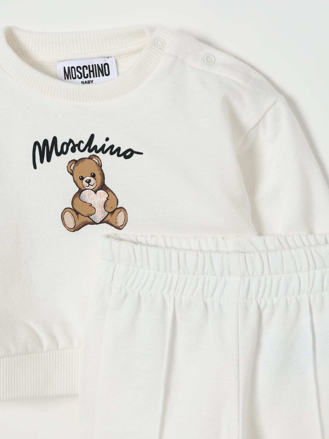 MOSCHINO MONO: Mono niños Moschino, Blanco - Img 3