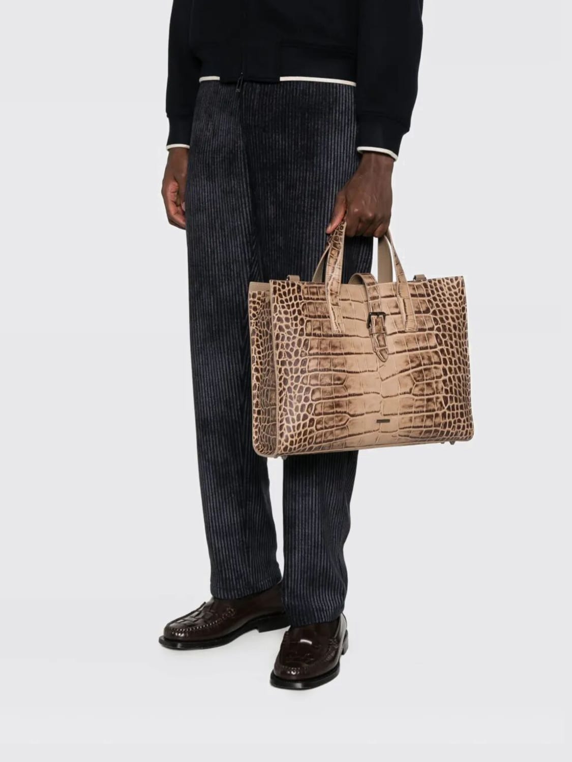 EMPORIO ARMANI BAG: Bags men Emporio Armani, Beige - Img 2