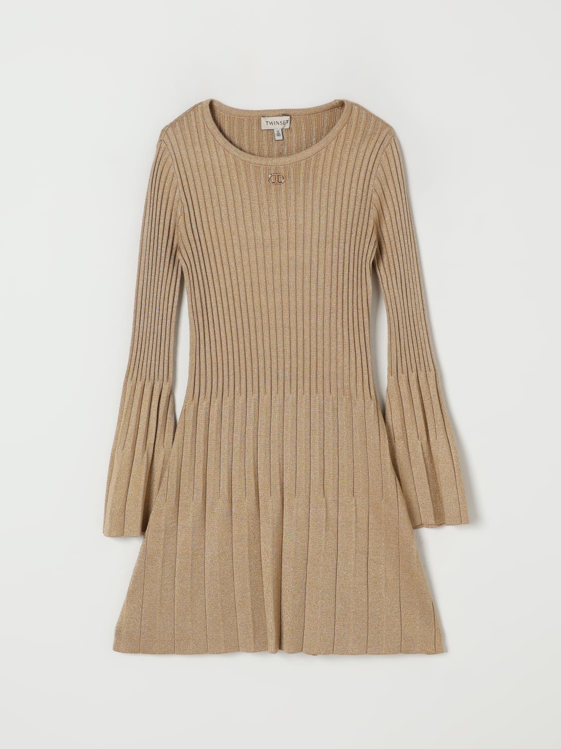 TWINSET DRESS: Dress kids Twinset, Gold - Img 1
