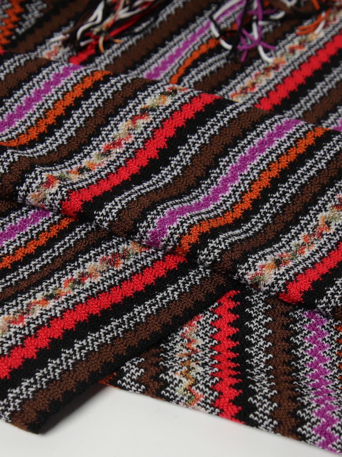 MISSONI SCIARPA: Sciarpa in lana a zig zag Missoni, Fantasia - Img 3