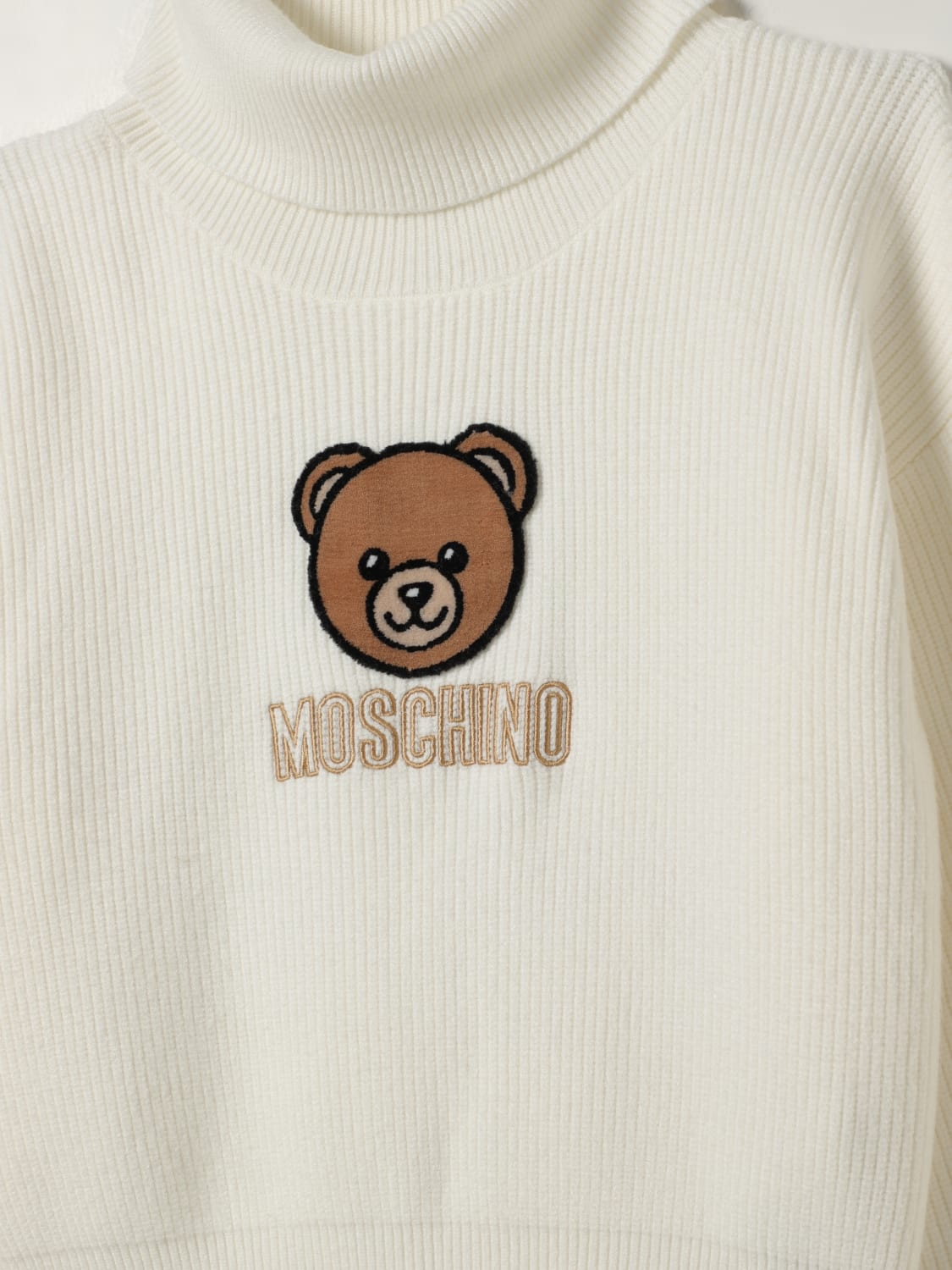 MOSCHINO PULLOVER: Pullover kinder Moschino, Weiß - Img 3