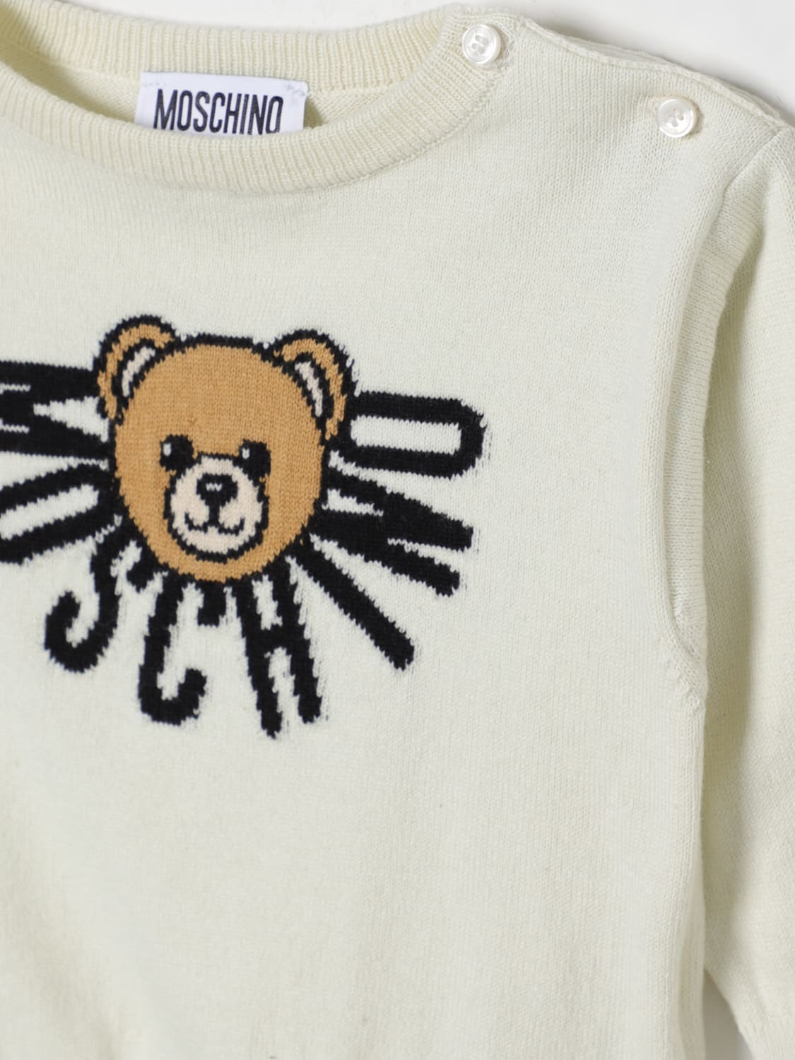 MOSCHINO SWEATER: Sweater kids Moschino, Blue - Img 3