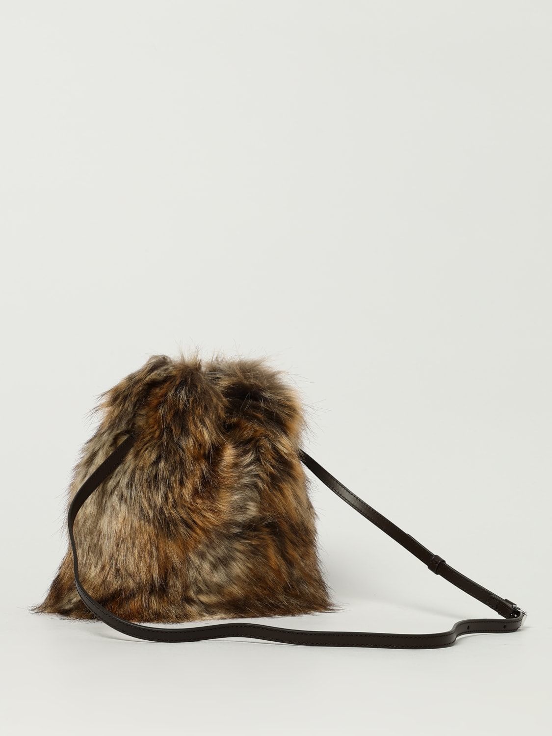 MM6 MAISON MARGIELA MINI BAG: Shoulder bag woman Mm6 Maison Margiela, Brown - Img 3