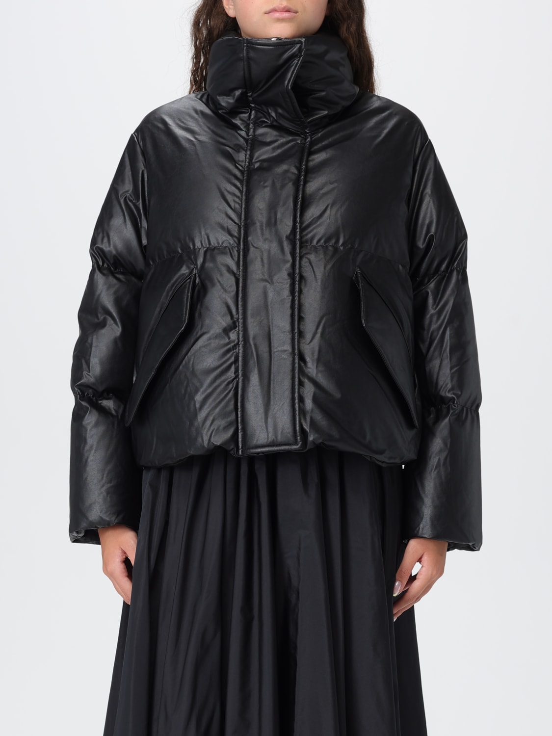 MM6 MAISON MARGIELA JACKET: Coat woman Mm6 Maison Margiela, Black - Img 1