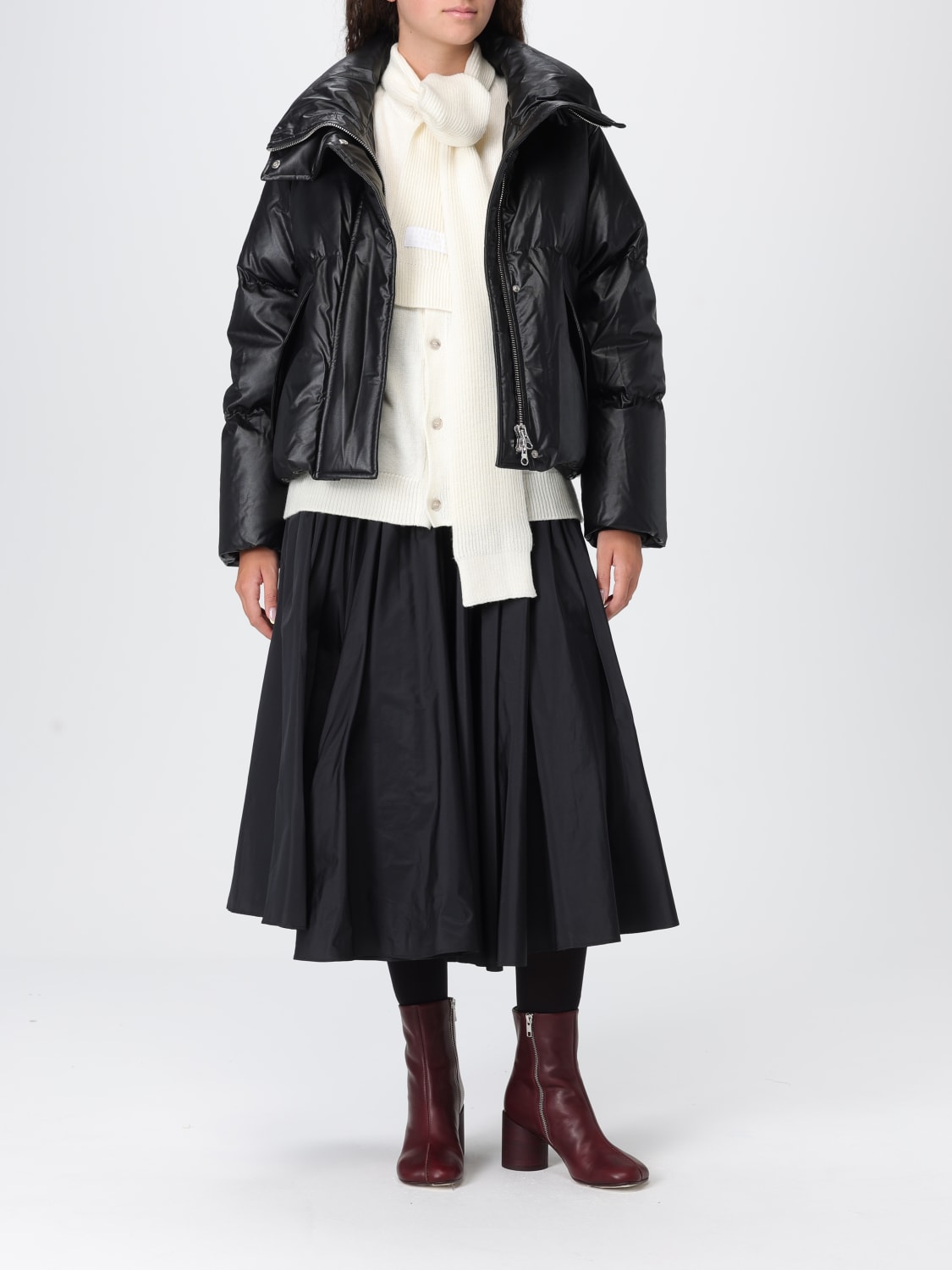 MM6 MAISON MARGIELA JACKET: Coat woman Mm6 Maison Margiela, Black - Img 2