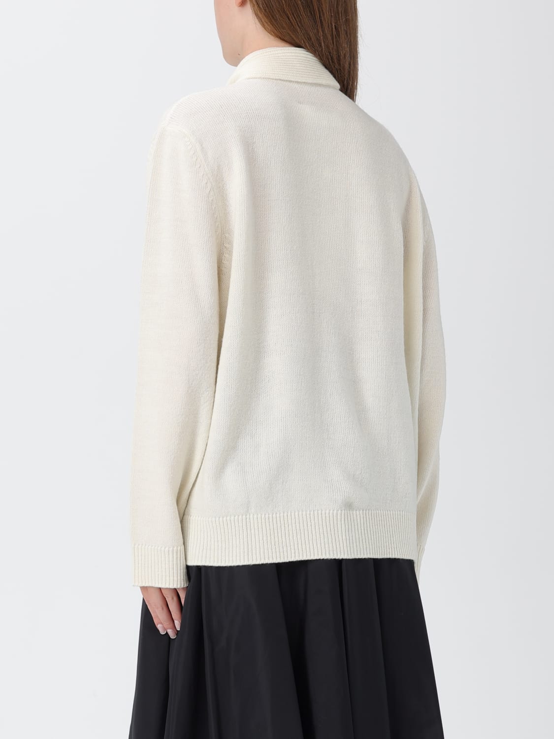 MM6 MAISON MARGIELA JUMPER: Cardigan woman Mm6 Maison Margiela, White - Img 3