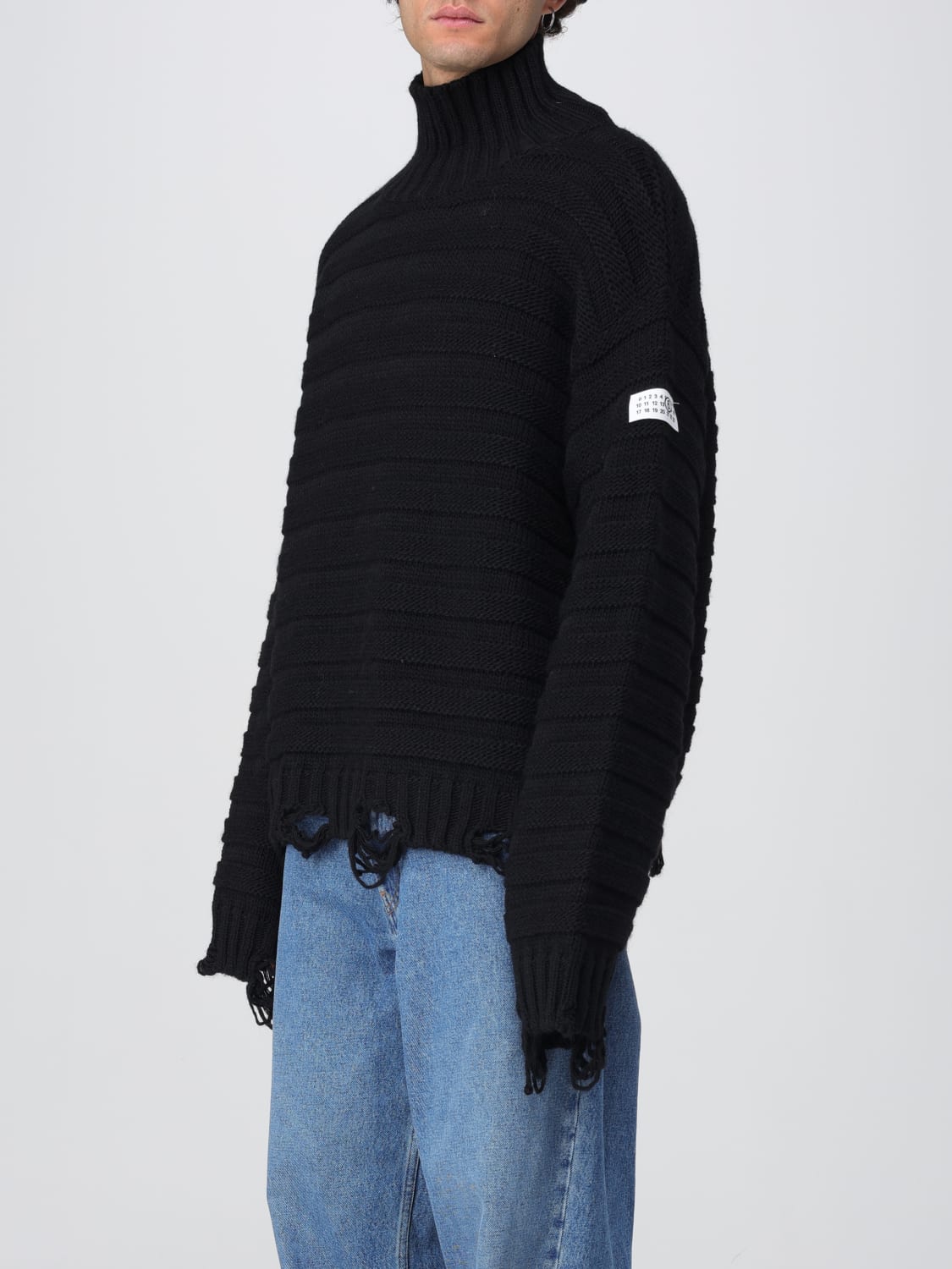 MM6 MAISON MARGIELA JUMPER: Jumper men Mm6 Maison Margiela, Black - Img 4