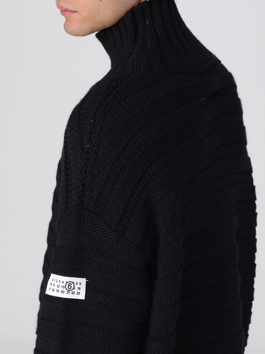 MM6 MAISON MARGIELA JUMPER: Jumper men Mm6 Maison Margiela, Black - Img 5