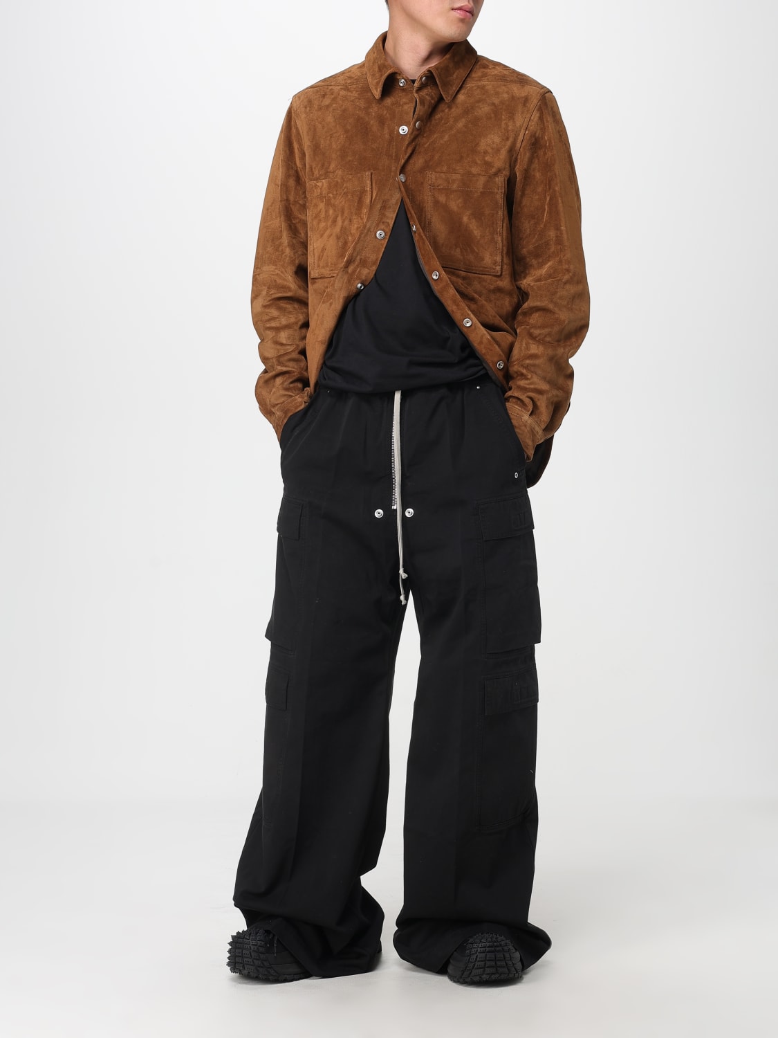 RICK OWENS JACKE: Mantel herren Rick Owens, Wallnuss - Img 2