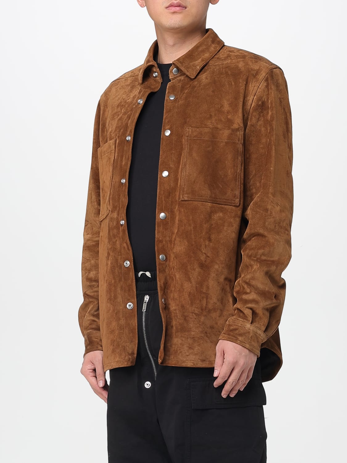RICK OWENS JACKE: Mantel herren Rick Owens, Wallnuss - Img 4