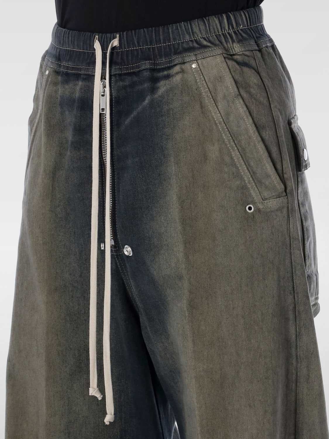 RICK OWENS JEANS: Pants men Rick Owens, Grey - Img 3