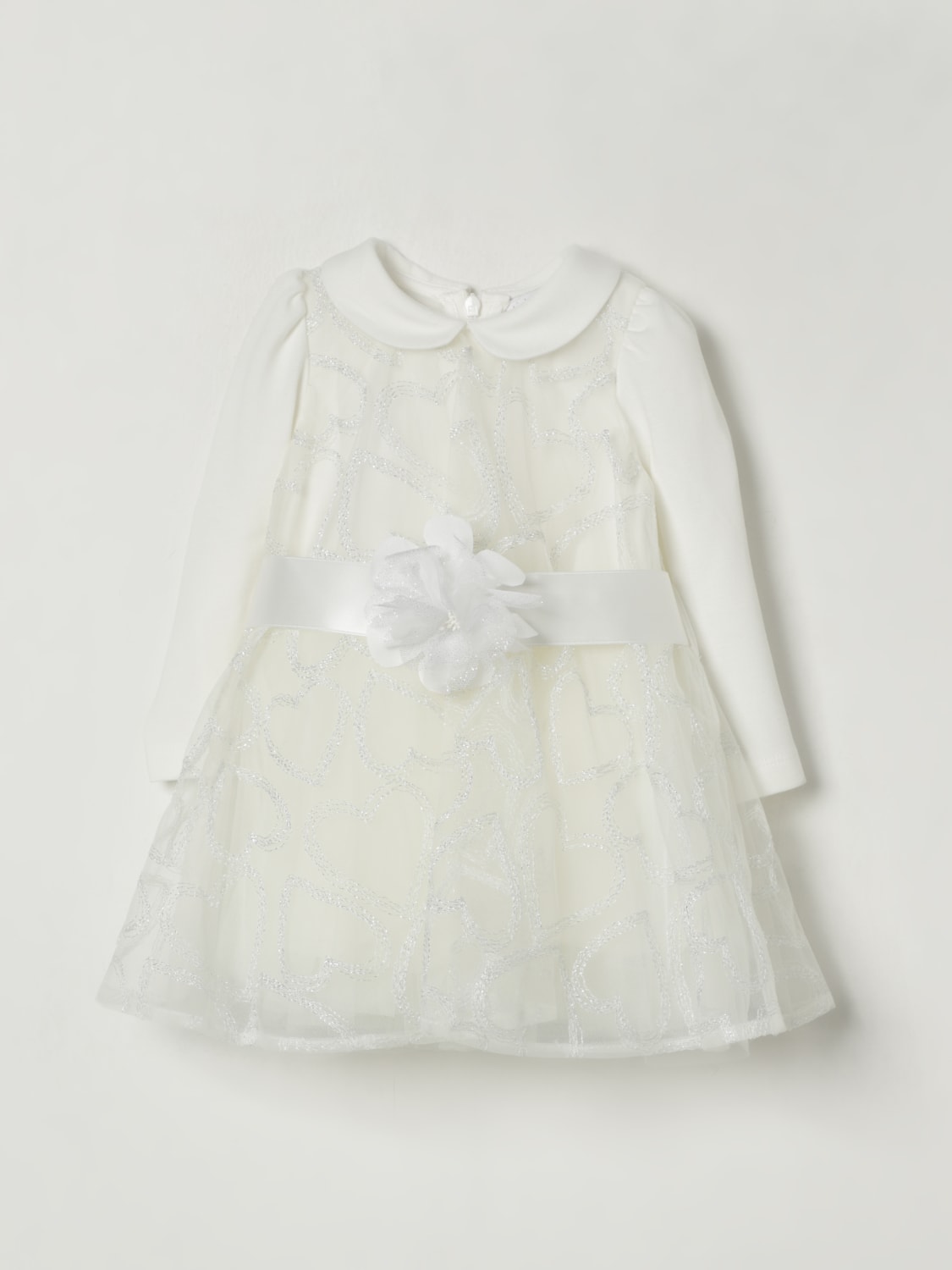 MONNALISA ROMPER: Romper kids Monnalisa, Yellow Cream - Img 1