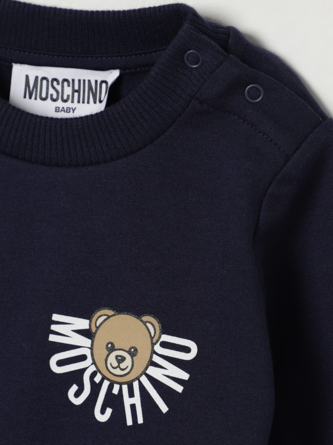 MOSCHINO SWEATER: Sweater kids Moschino, Navy - Img 3