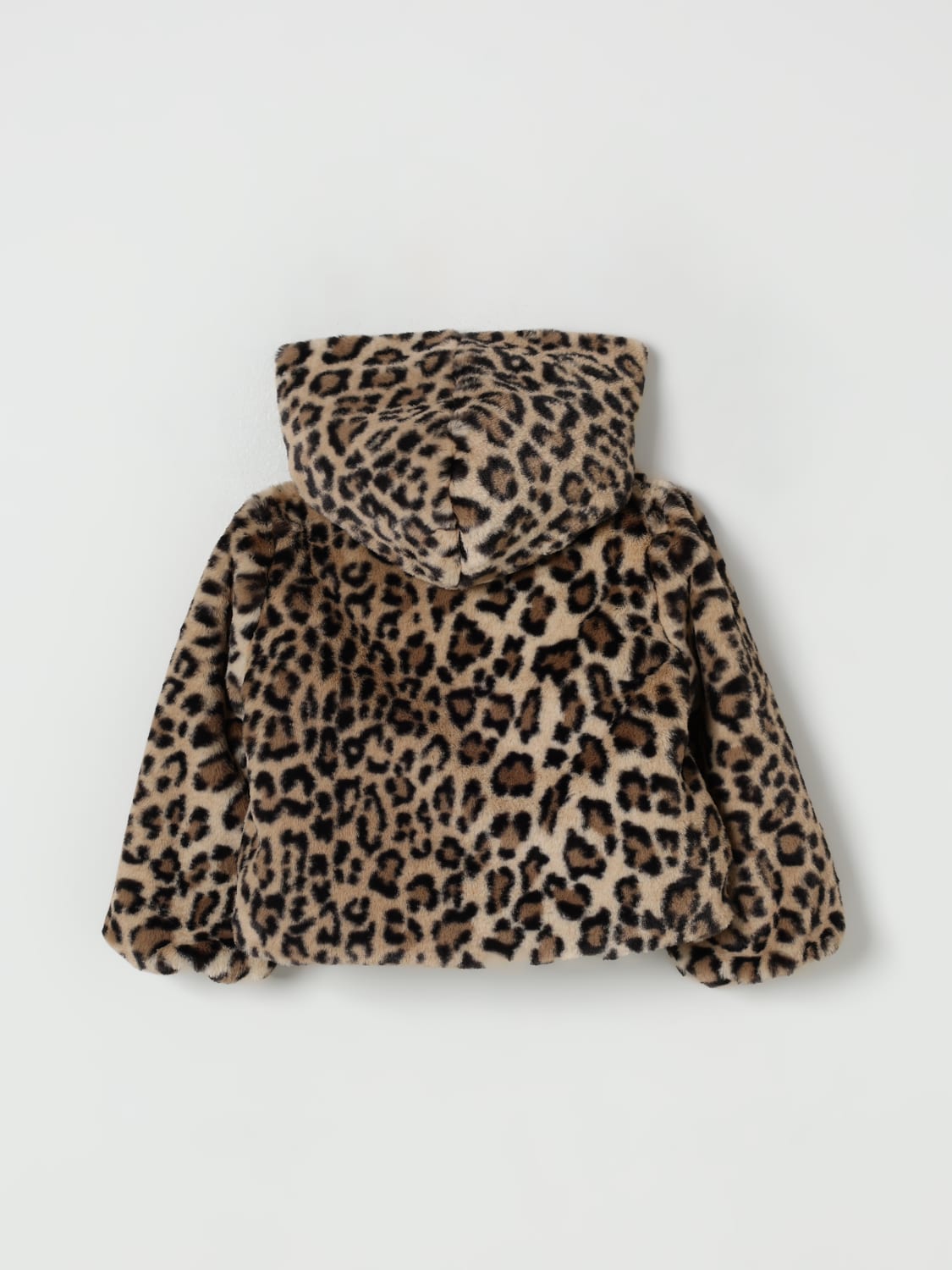LIU JO CAPPOTTO: Pelliccia animalier con cappuccio Liu Jo, Fantasia - Img 2