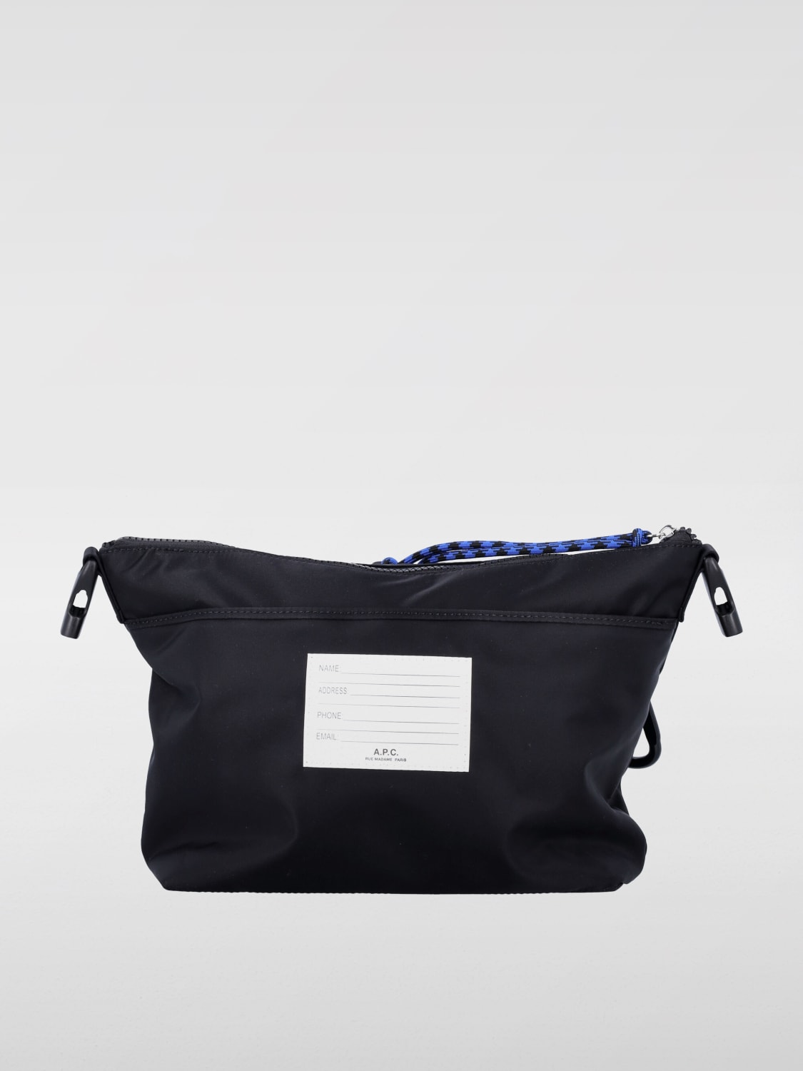 A.P.C. BORSA A TRACOLLA: Borsa Trek A.P.C. in nylon , Nero - Img 2