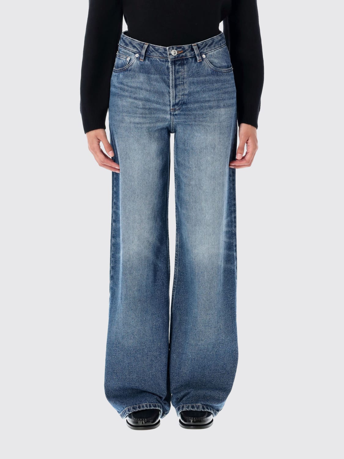 A.P.C. JEANS: Jeans A.P.C. in denim , Indaco - Img 1