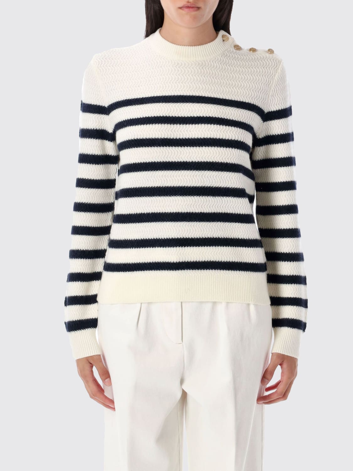 A.P.C. PULLOVER: Pullover damen A.P.C., Weiß - Img 1