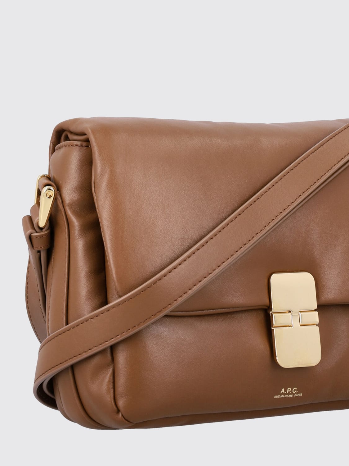 A.P.C. MINI SAC: Sac porté main femme A.P.C., Marron - Img 4