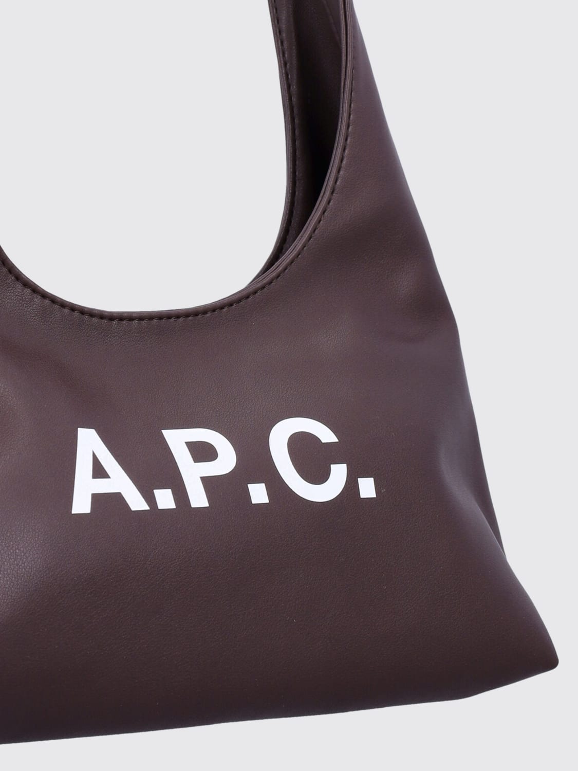 A.P.C. SAC PORTÉ ÉPAULE: Sac porté main femme A.P.C., Marron - Img 3