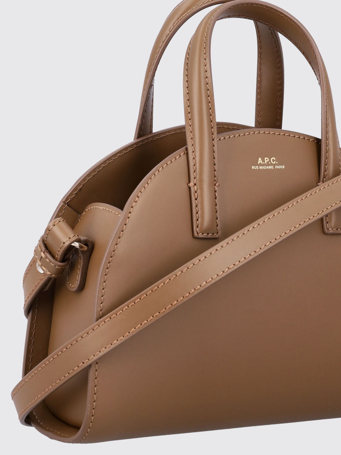 A.P.C. MINI BAG: Handbag woman A.P.C., Dove Grey - Img 3