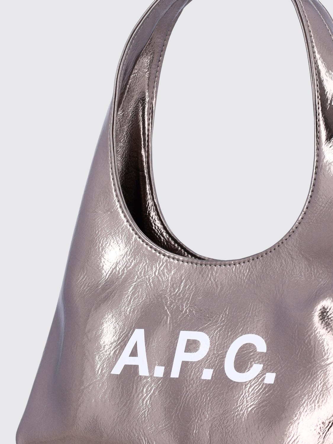 A.P.C. SHOULDER BAG: Handbag woman A.P.C., Silver - Img 3