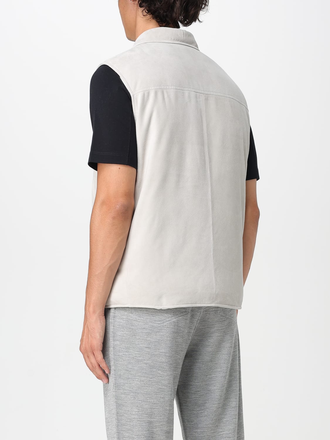 BRUNELLO CUCINELLI SUIT VEST: Jacket men Brunello Cucinelli, Ice - Img 3