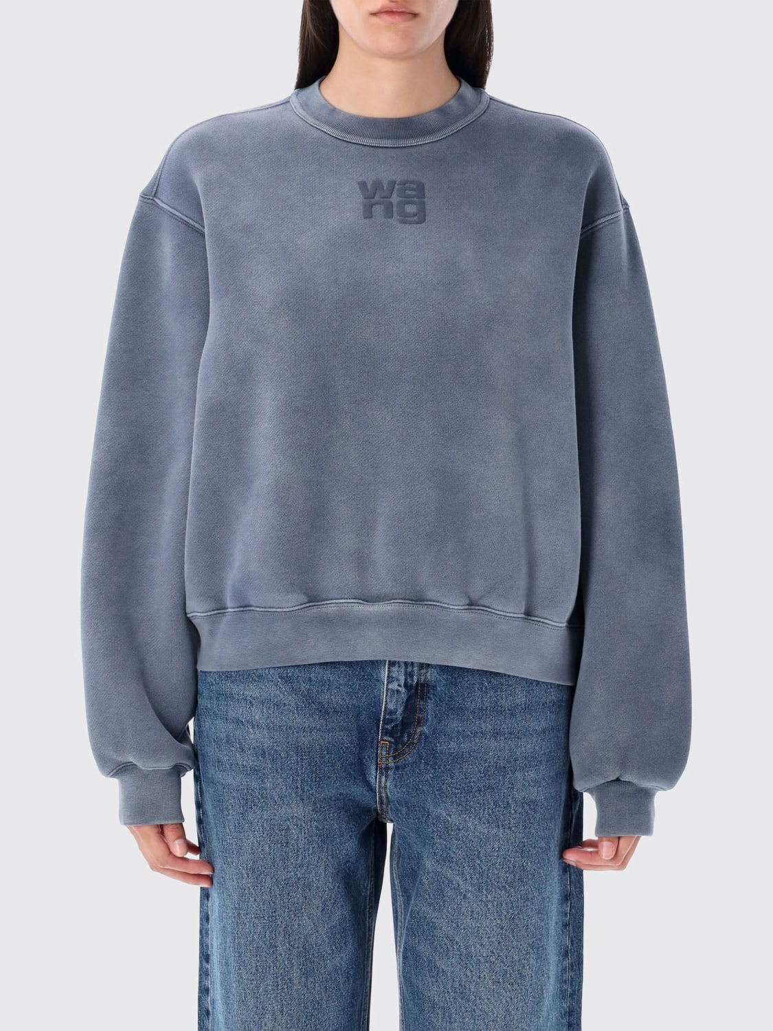 T BY ALEXANDER WANG SUDADERA: Sudadera mujer T by Alexander Wang, Gris - Img 1