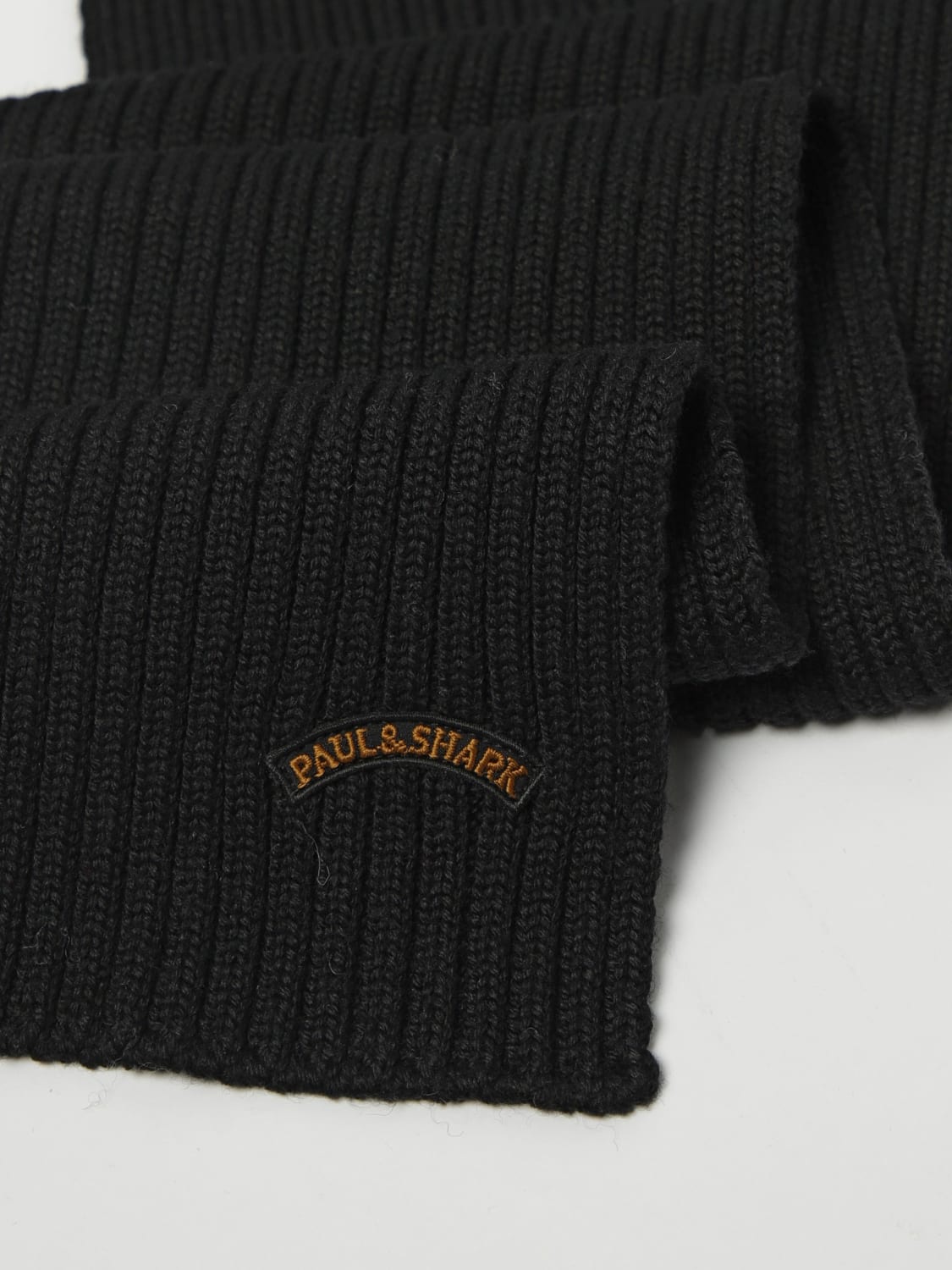 PAUL & SHARK SCIARPA: Sciarpa Paul & Shark in lana a coste , Nero - Img 3