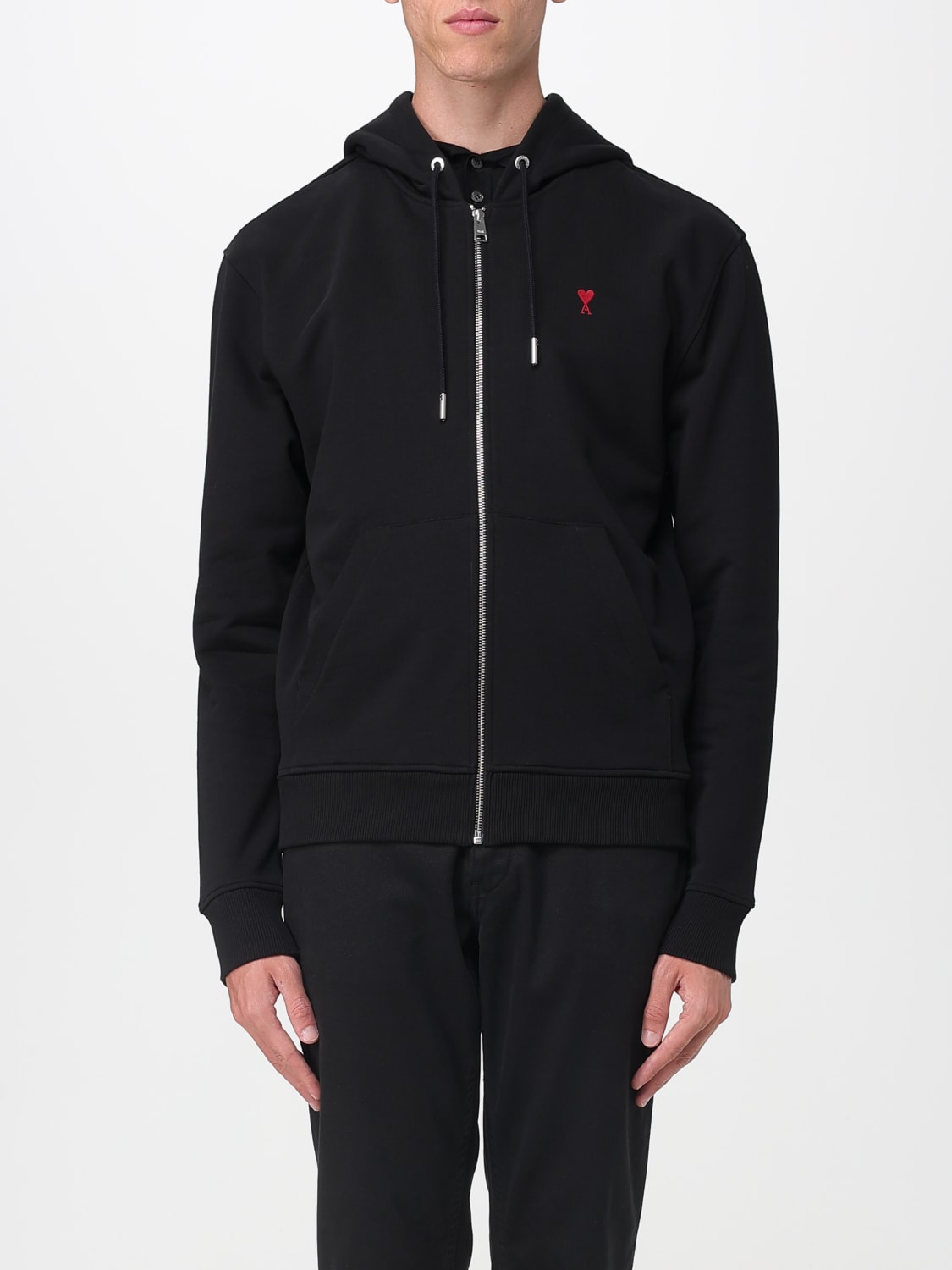 AMI PARIS SWEATSHIRT: Sweatshirt men Ami Paris, Black - Img 1