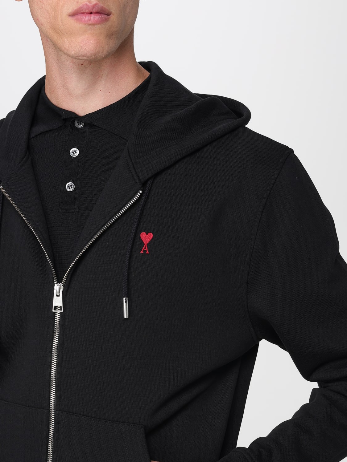 AMI PARIS SWEATSHIRT: Sweatshirt men Ami Paris, Black - Img 4