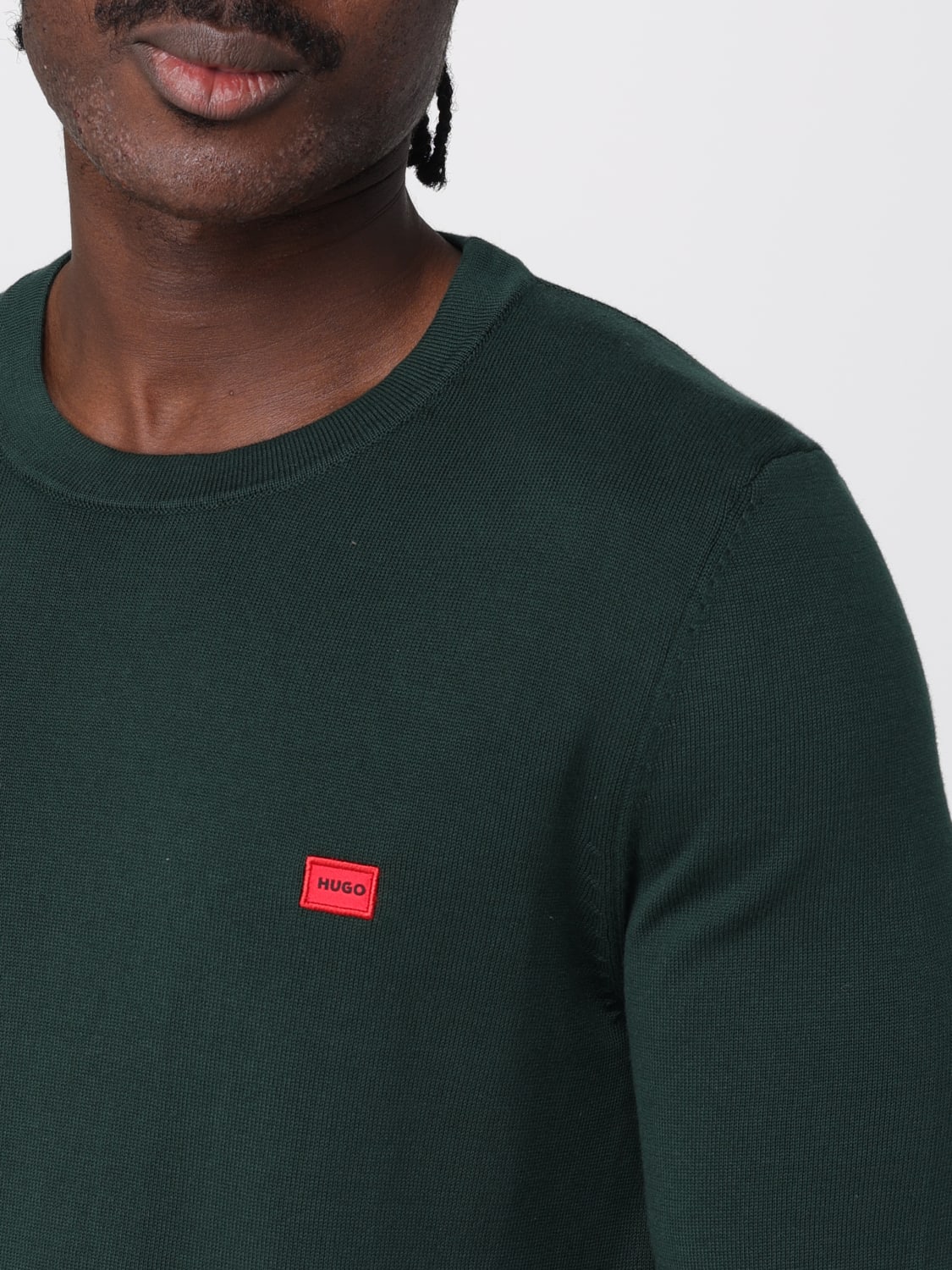 HUGO SWEATER: Sweater men Hugo, Green - Img 3