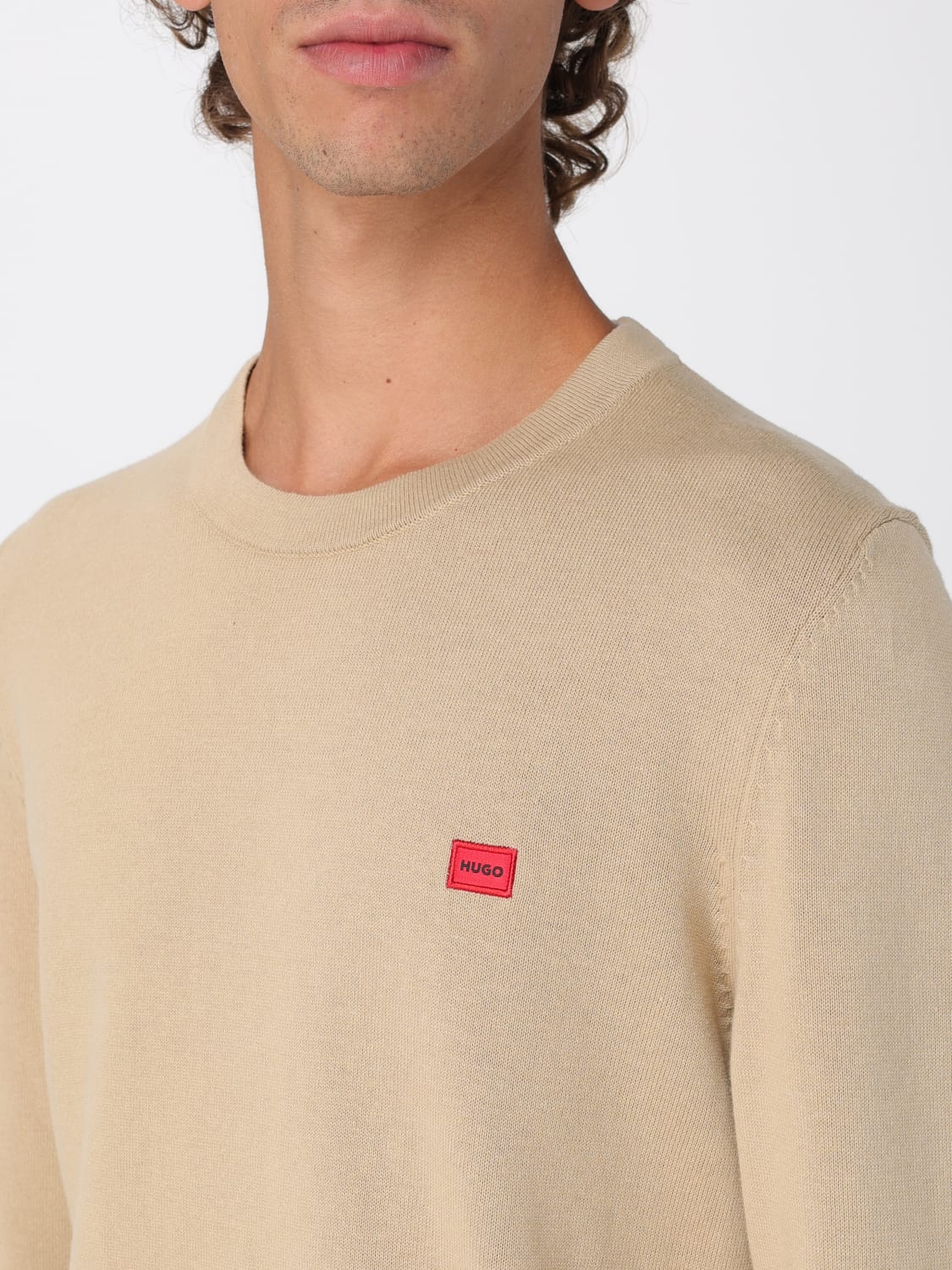 HUGO SWEATER: Sweater men Hugo, Beige - Img 3