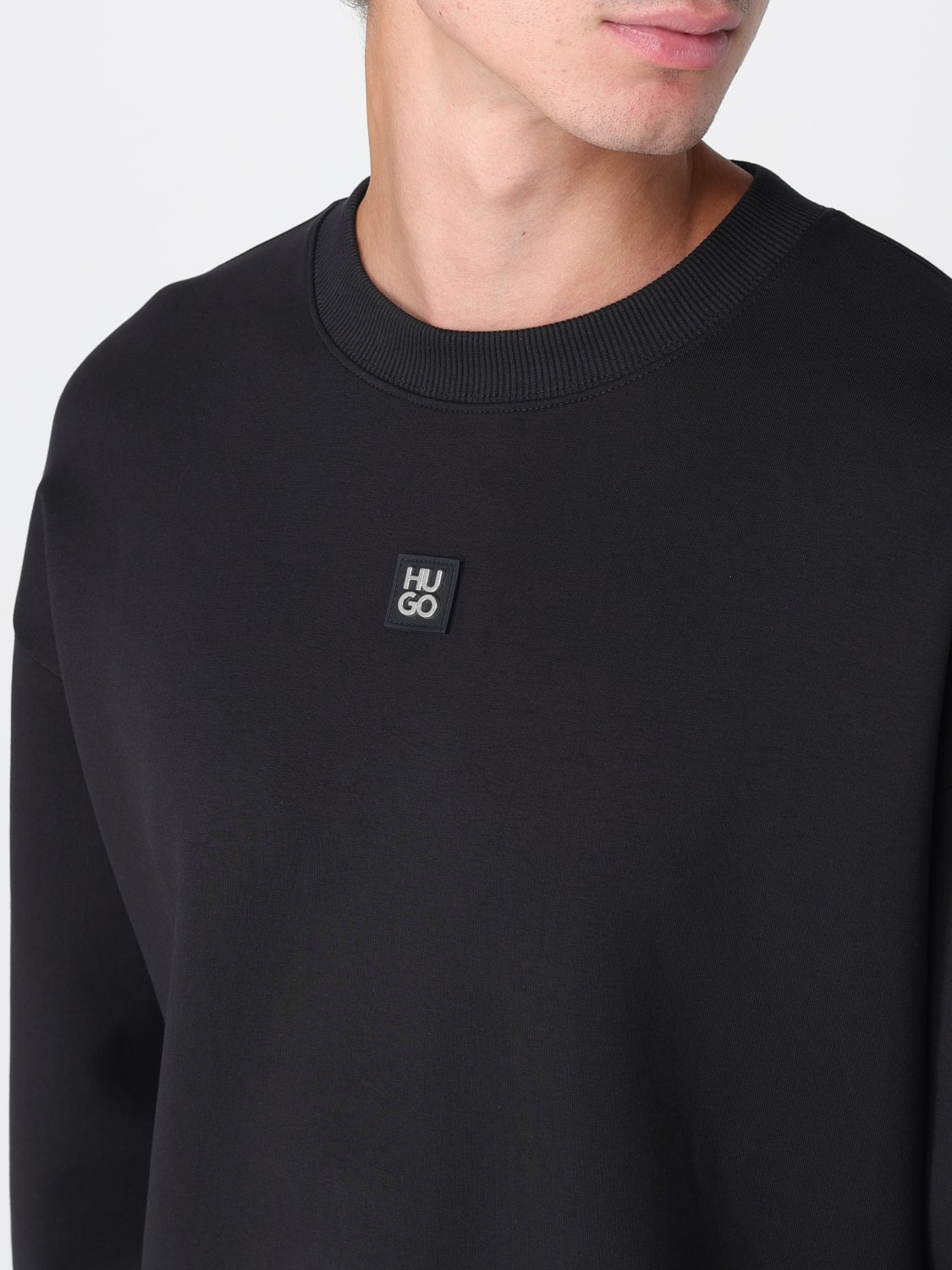 HUGO SWEATSHIRT: Sweatshirt men Hugo, Black - Img 3