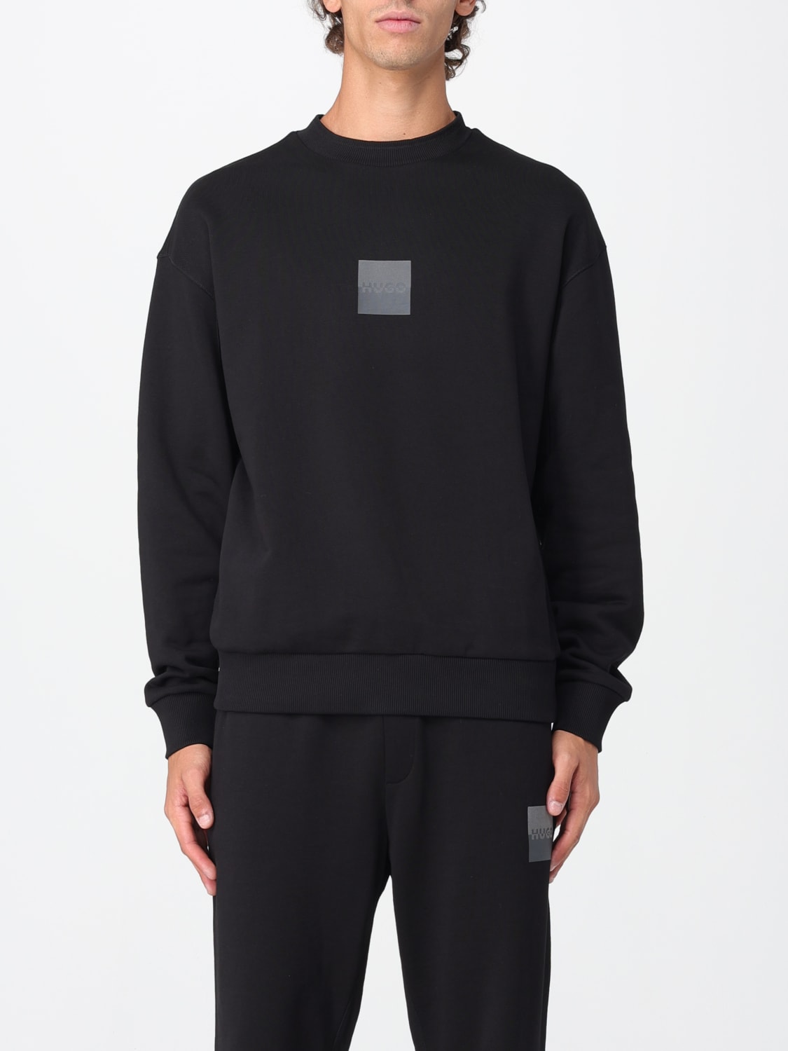 HUGO SWEATSHIRT: Sweatshirt men Hugo, Black - Img 1