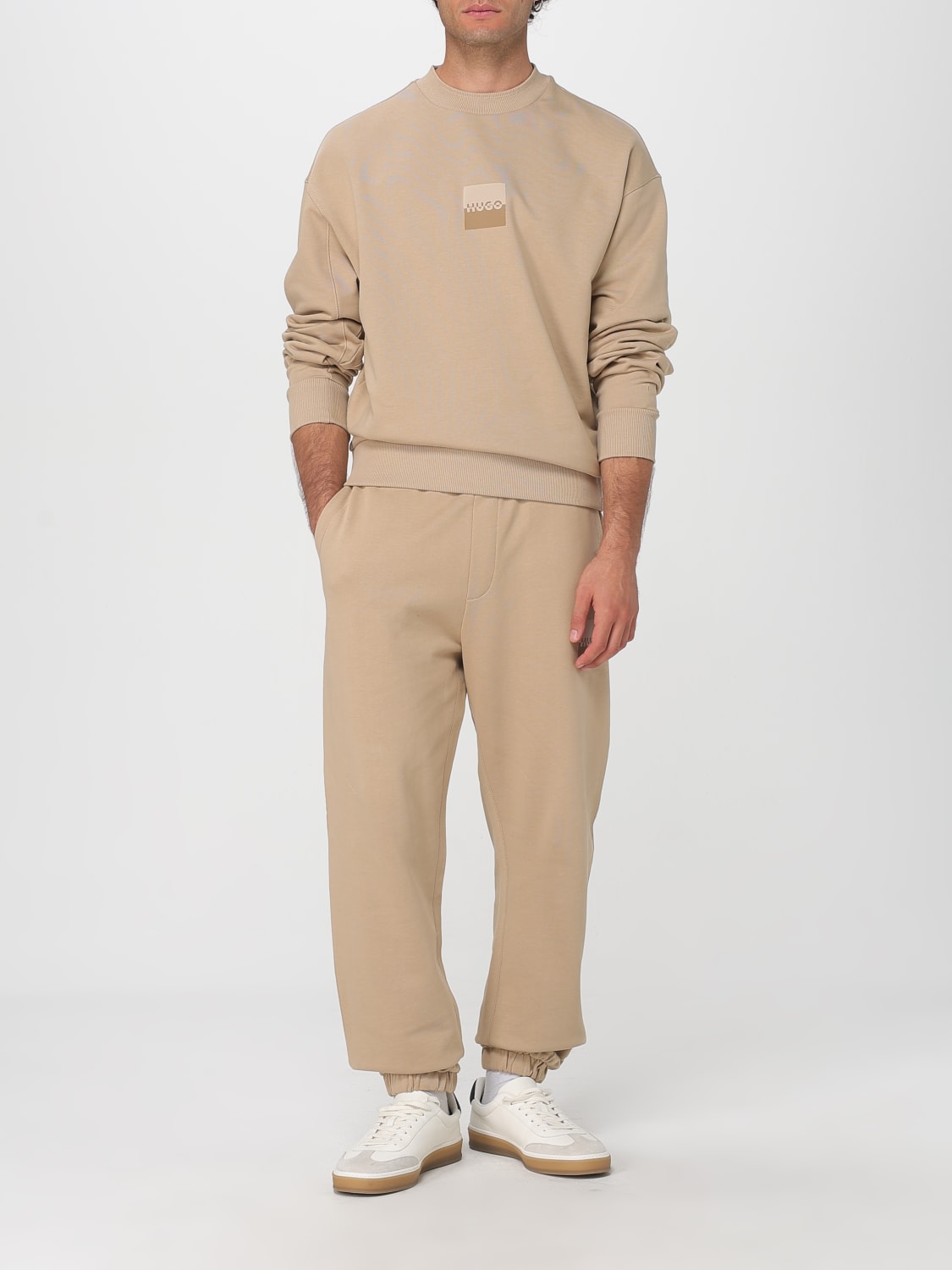 HUGO SWEATSHIRT: Sweatshirt men Hugo, Beige - Img 2