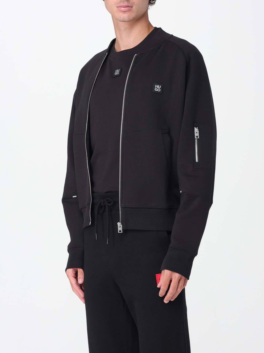 HUGO SWEATSHIRT: Sweatshirt men Hugo, Black - Img 4