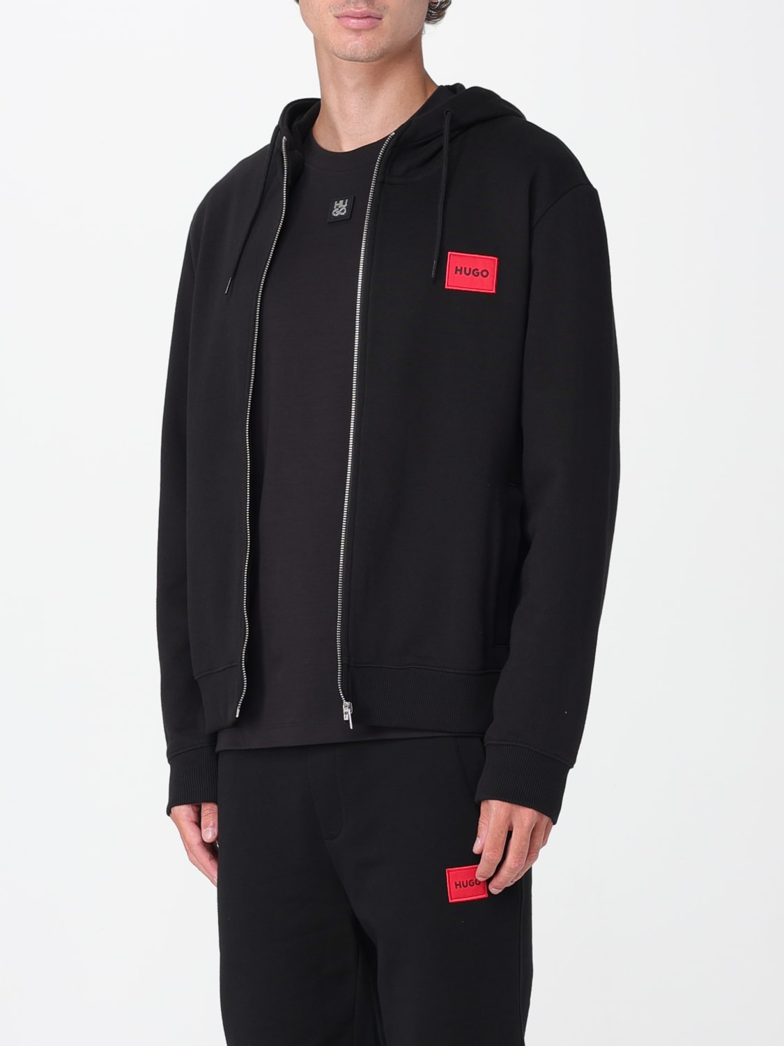 HUGO SWEATSHIRT: Sweatshirt men Hugo, Black - Img 4