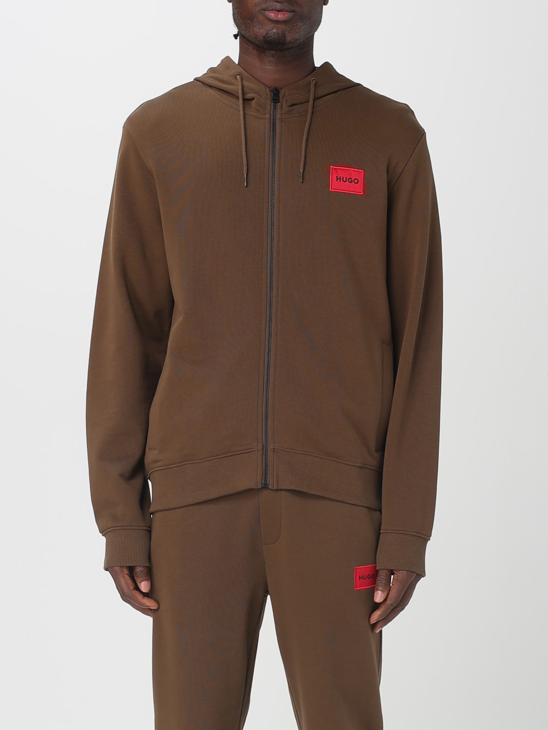 HUGO SWEATSHIRT: Sweatshirt men Hugo, Brown - Img 1